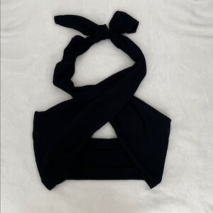 Black Halter Top